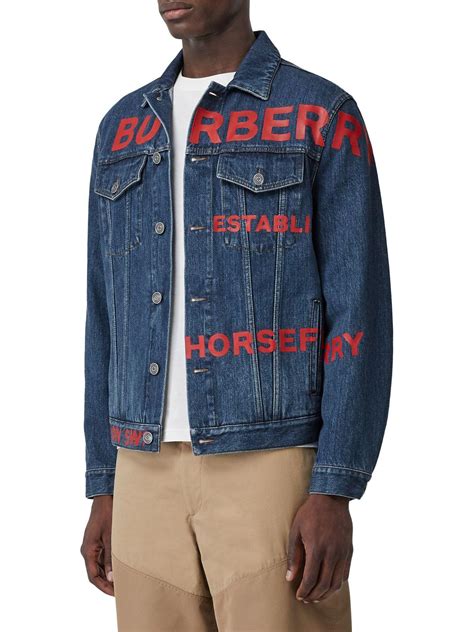 burberry men's jackets on sale|Burberry denim jacket price.